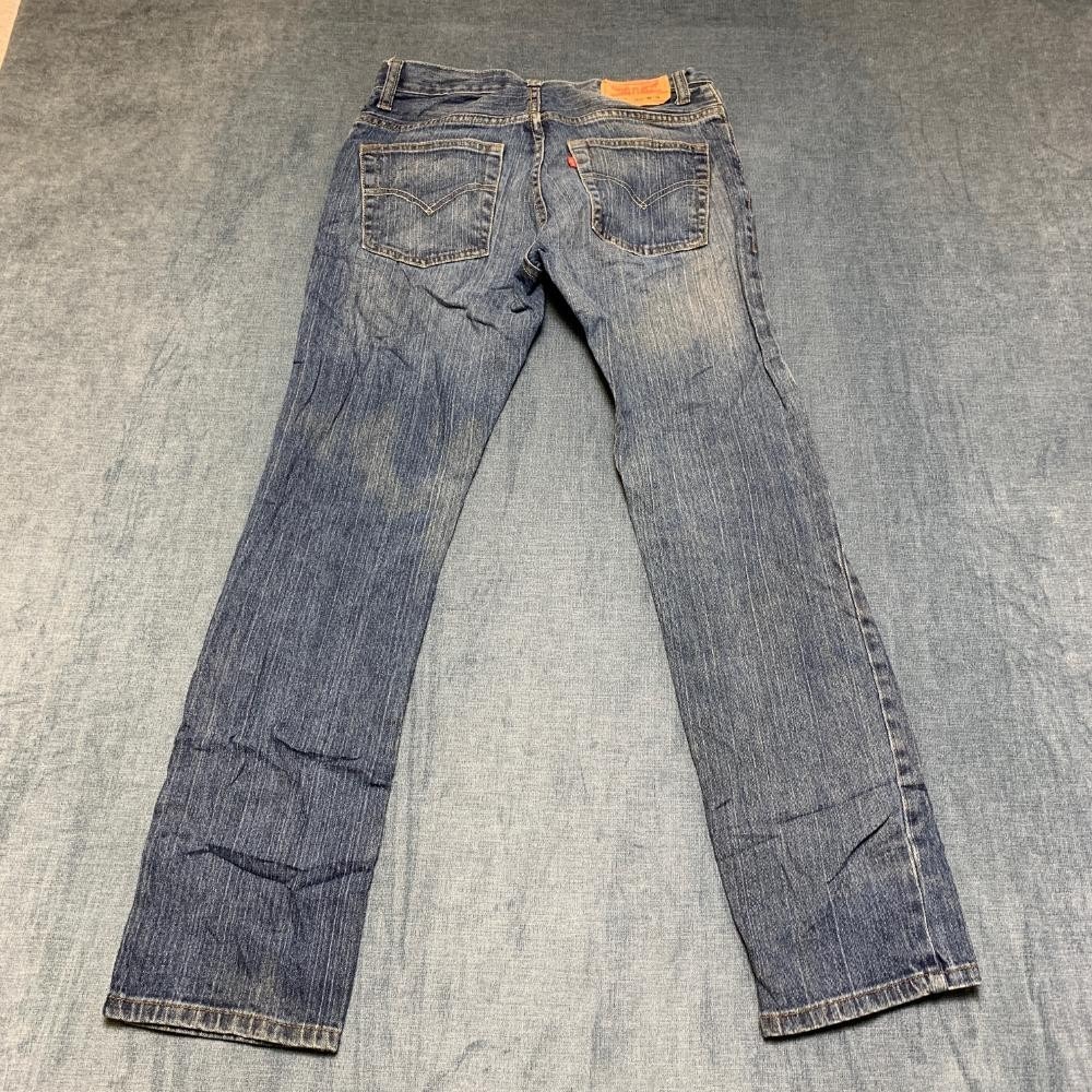 Vintage Levi's 511 Jeans Boys 18 29x29 Blue Denim Cotton Straight Leg Slim Fit